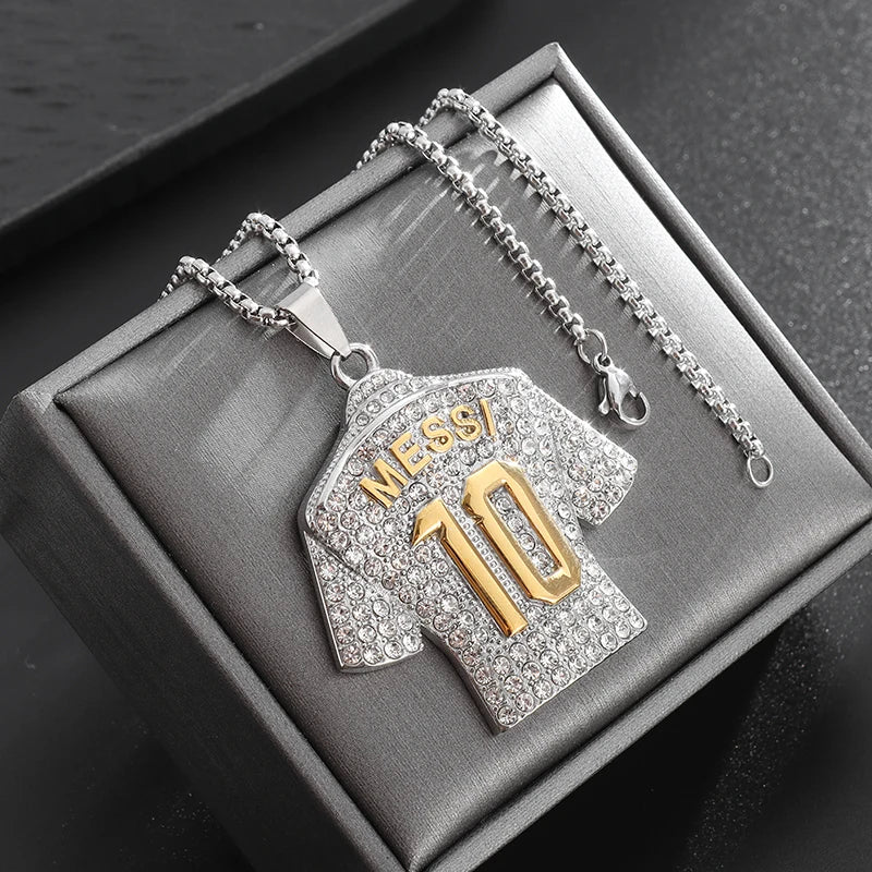 Hip Hop Rock Rapper Blessing Alphabet Pendant Necklace for Personality Men Fashion Street Trend Jewelry Accessories Gift