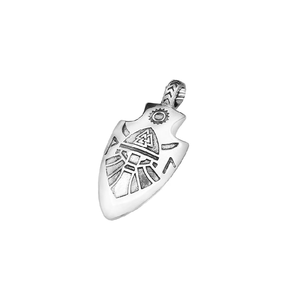 Viking Spearhead Pendant — Stainless Steel