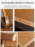 Cool Mat Bamboo Mat Summer Naked Sleeping Student Dormitory Mattress Foldable Ice Silk Mat Dual-Use Double-Sided