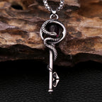 Snake Stainless Steel Pendant Necklace