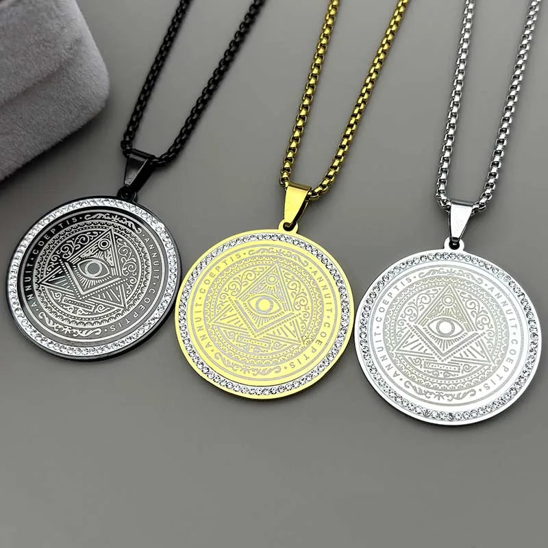 Gold Pendant Annuit Coeptis All Seeing Eye Providence