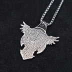 New Vintage Stainless Steel Nordic Odin Crow Pendant Necklace Fashion Viking Compass Necklaces Amulet Jewelry Gifts Dropshipping