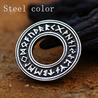 BEIER Norse Vikings Pendant Necklace Valknut Raven RUNE PENDANT Knot Viking Amulet Pendant Necklace Nordic Talisman BP8-105