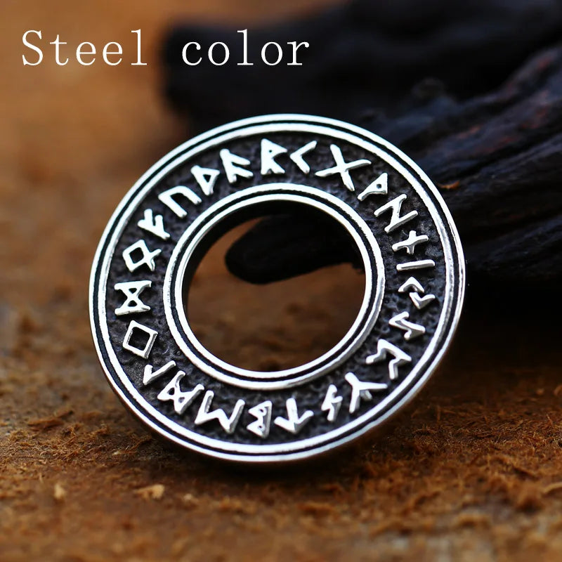 BEIER Norse Vikings Pendant Necklace Valknut Raven RUNE PENDANT Knot Viking Amulet Pendant Necklace Nordic Talisman BP8-105