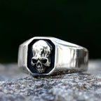 NEW Men's 316L stainless-steel rings Punk Rock Gothic skull ring for teens fashion Jewelry for gift free shipping
