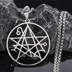 Necronomicon Satan Pendant Necklace — Stainless Steel