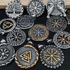 Multi-style Vintage Viking Necklace Men Amulet Nordic Tree of Life Celtic Stainless Steel Pendant Chain Jewelry Wholesale