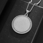 Pyramid Eye of God Pendant Necklace — Zircon, Stainless Steel