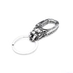 Lion Head Keychain — Stainless Steel