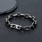 Charm Simple Cuba O-chain Bracelet Men Women Fashion Dubai Link Punk Hip Hop Stainless Steel Couple Bangle Trendy Jewelry Gifts