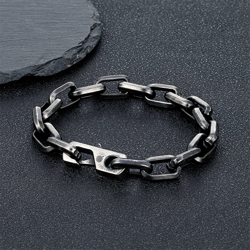 Charm Simple Cuba O-chain Bracelet Men Women Fashion Dubai Link Punk Hip Hop Stainless Steel Couple Bangle Trendy Jewelry Gifts