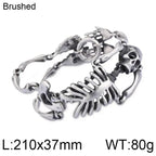 Gothic Skull Body Chain Bracelet — Stainless Steel