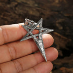 Devil Eye Pentagram Pendant Necklace — Stainless Steel