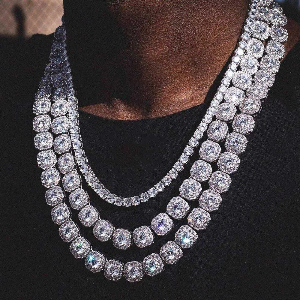 Tennis Chain Necklace Stainless Steel 10/12MM