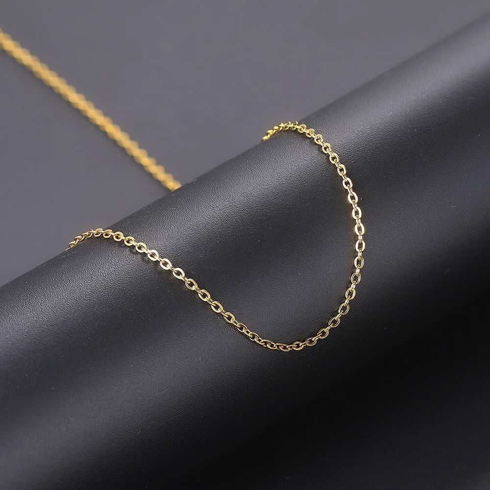 Cross Pendant Rope Chain Necklace Stainless Steel