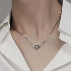 Ethnic Style Rotatable Six Syllable Mantra Bead Pendant Necklace For Men Women Jewelry Fashion S925 Chain Necklace Male Gift