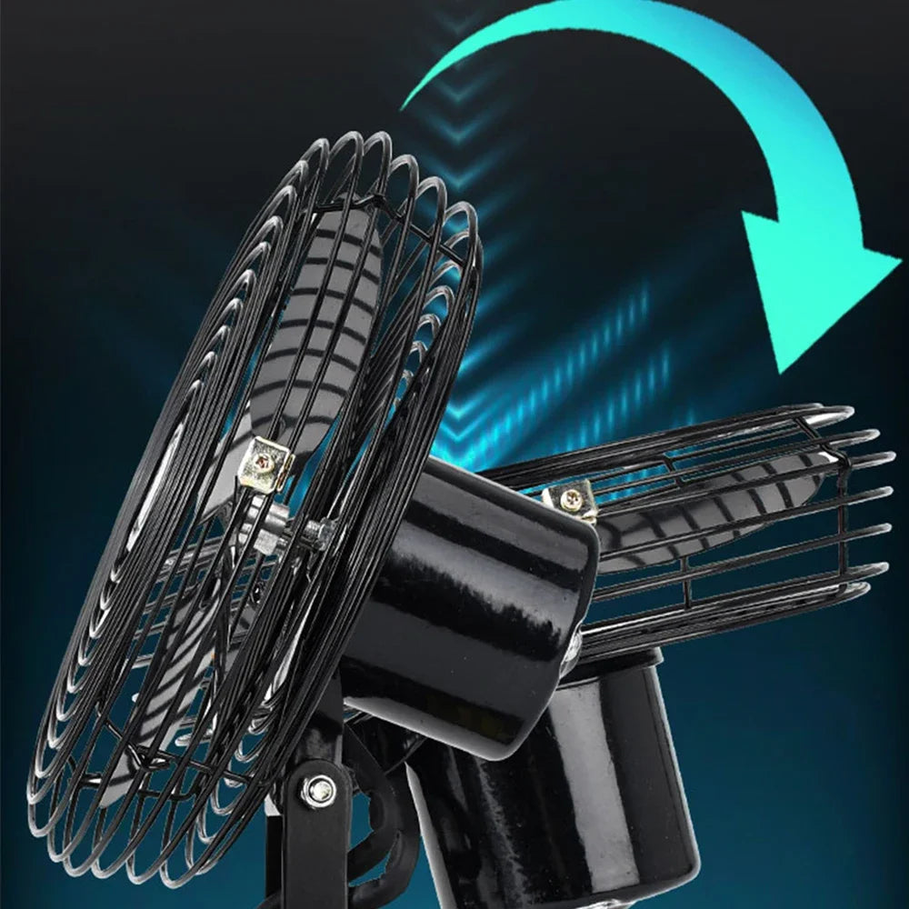 6 Inches Camping Fan 10000/20000mAh Outdoor Fishing Wireless Desktop Portable Metal Fan Strong Wind Fan FIt Dewalt 18V