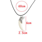 Wolf Tooth Amulet Choker Necklace