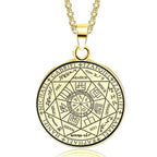 Nordic Rune Compass Necklace — Stainless Steel