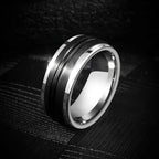 Rings For Men 9mm Original Male Classics Black Lassa Craft Comfort Fillet Party Engagement Gift Jewelry,Engraving