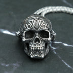 Gothic Skull Stainless Steel Pendant Necklace