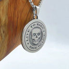 Punk Skull Stainless Steel Pendant Necklace