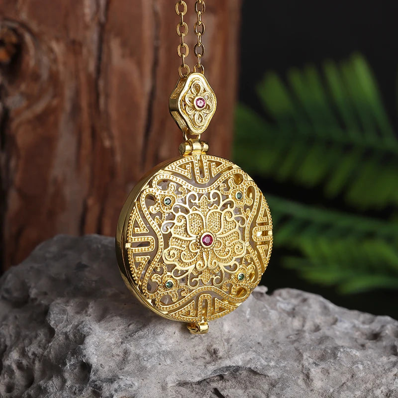 Vajra Pendant Necklace — Stainless Steel