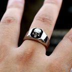 Skull Ring — High Polish Stainless Steel Vintage