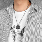 Snake Medusa Pendant Necklace Stainless Steel