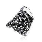 Pirate Navigation Skull Ring — Gothic