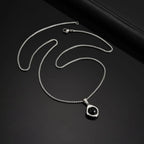 Tiger Eye Stone Stainless Steel Pendant Necklace