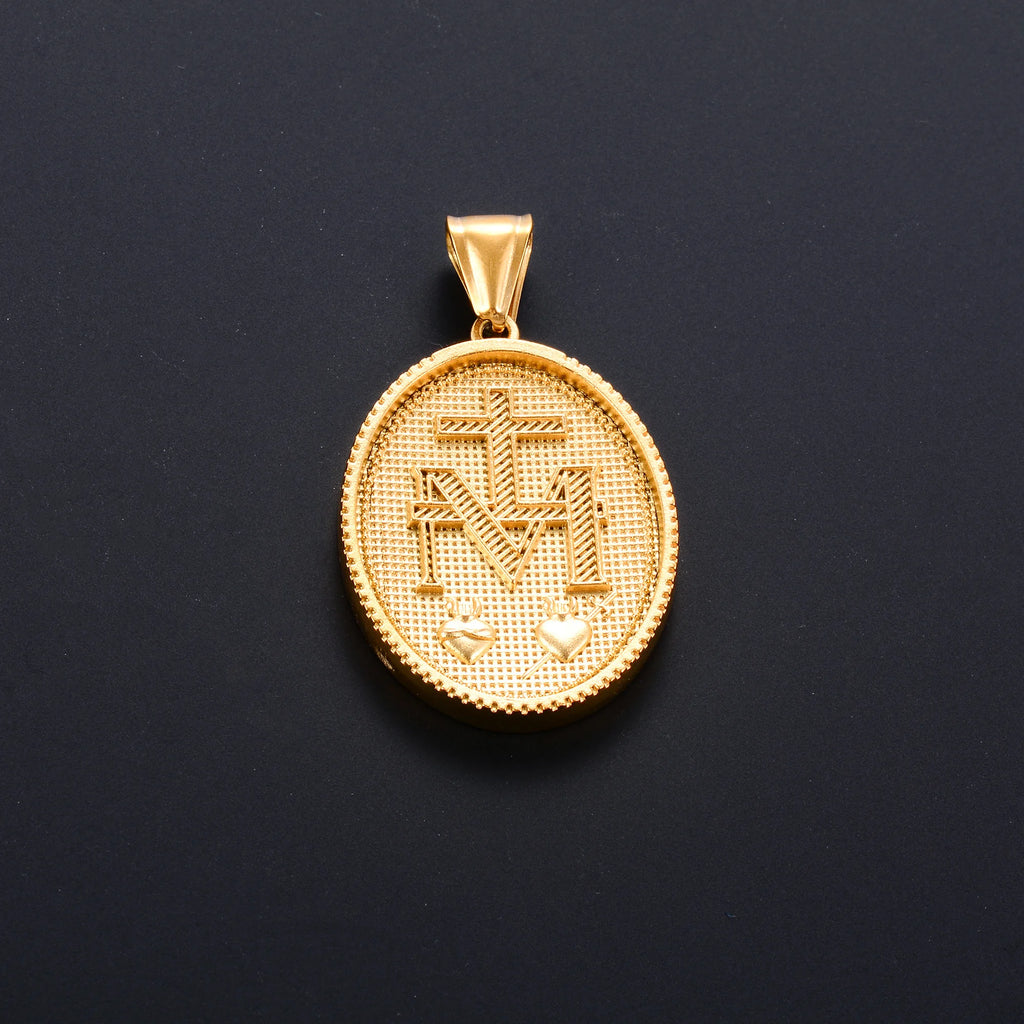 Jesus Cross Gold Pendant Necklace