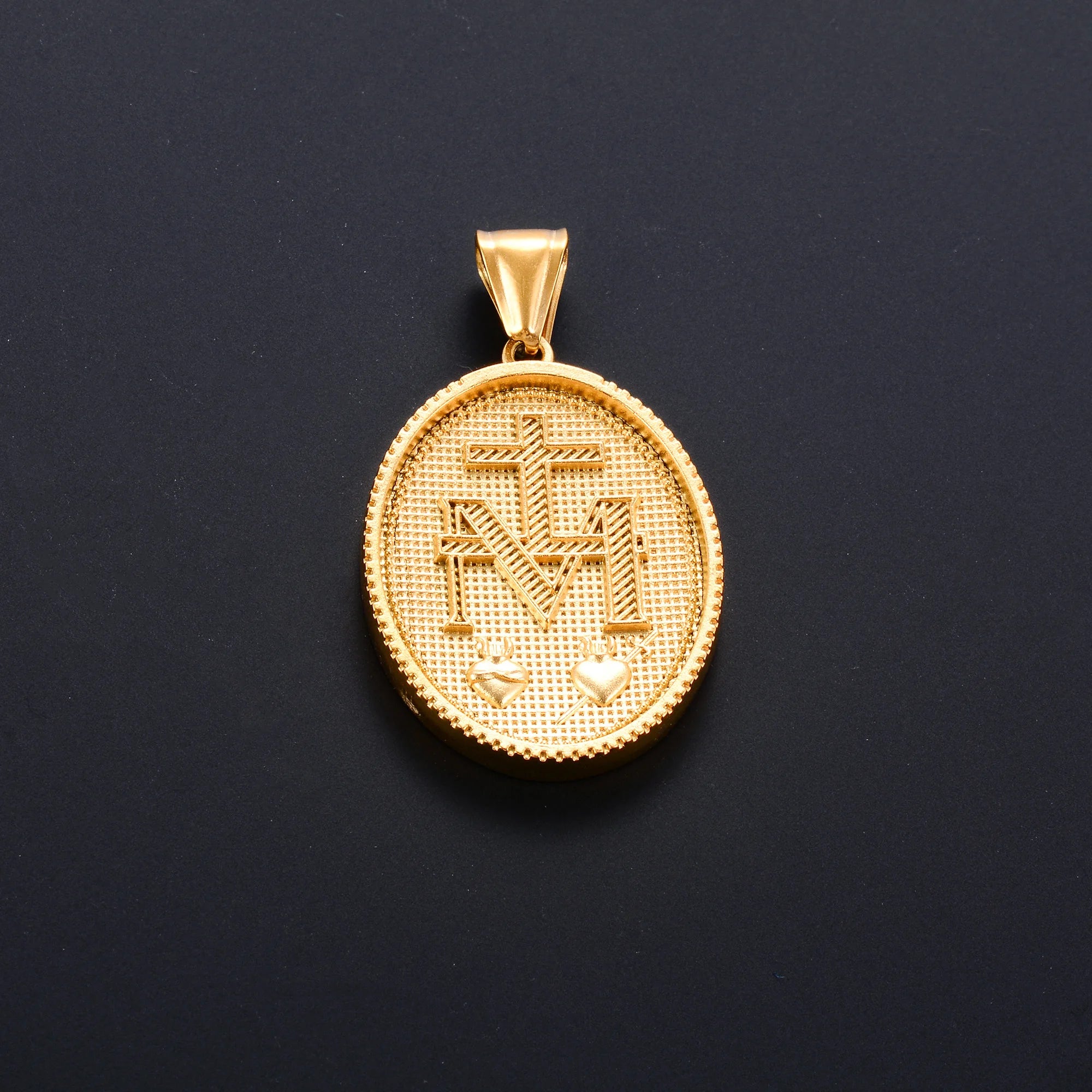 Jesus Cross Gold Pendant Necklace