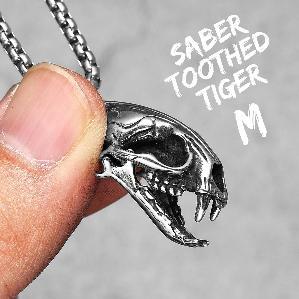 Lion Stainless Steel Pendant Necklace