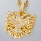 Iced Out Eagle Pendant — 925 Silver