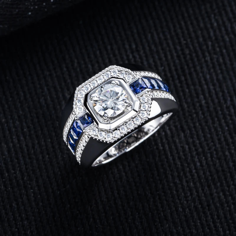 Iced Out VVS Diamond Ring — 925 Silver