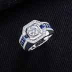 Iced Out VVS Diamond Ring — 925 Silver