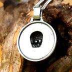 Round Skull Pendant Necklace — 316L Stainless Steel