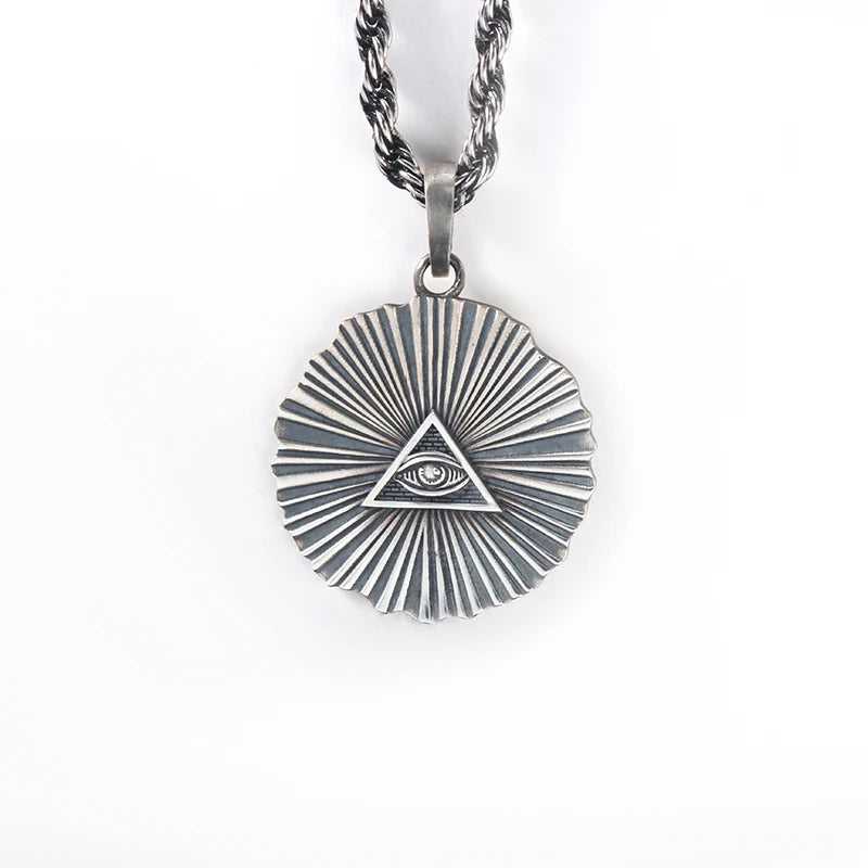 Demon Eyes Pendant Necklace — 925 Silver