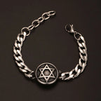 Medieval Norse Viking Rune Wolf Bracelet Man Stainless Steel Valknut Witch Knot Compass Bracelet for Men Scandinavian