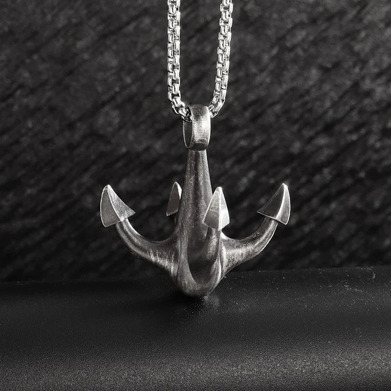 Sun Hugging Moon Round Pendant — Stainless Steel
