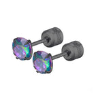 4 Prong CZ Zircon Stud Earrings — Cartilage Screw Back Piercing
