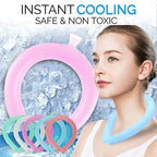 Summer Neck Cooling Ring Lasting Neck Wearable Gel Ice Pack Reusable Ice Cushion Portable Outdoor Sports Cooling