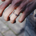 Vintage Style Adherence Men's and Women's Rings with Branches Thorns Couples' Ring Gifts, Fashion and Personality Y2k