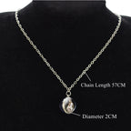 Jesus and Virgin Mary Necklace Saint Michael Jude Anthony Patrick Paul Glass Ball Pendant Religious Jewelry Christian Gift
