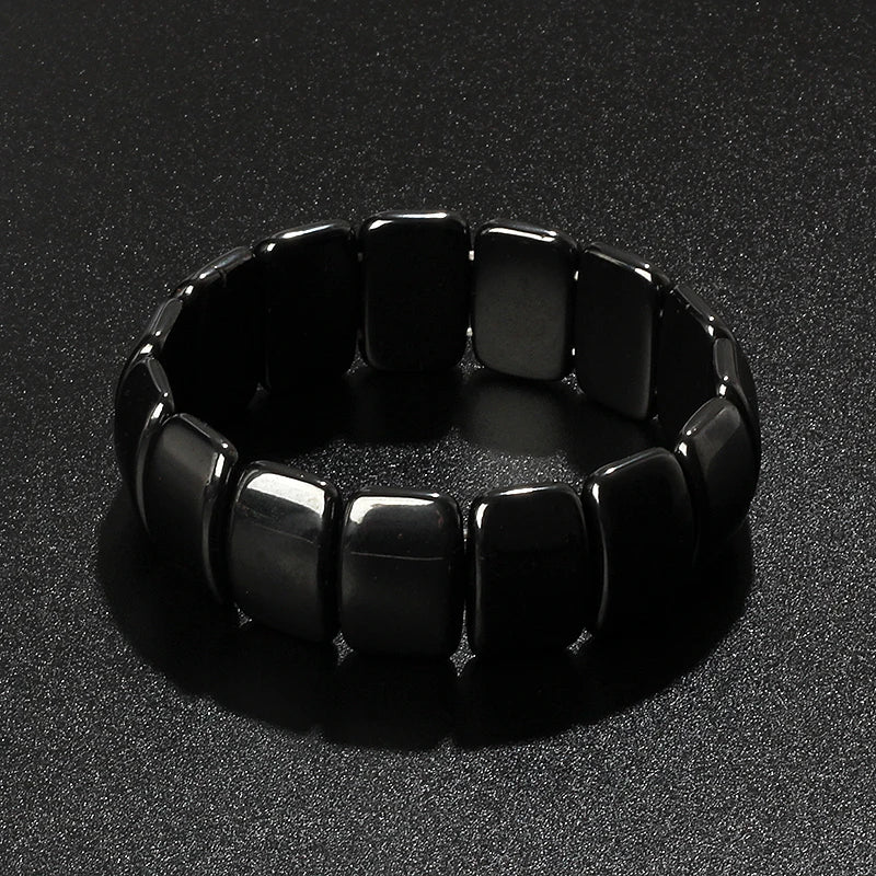Fashion Wave Hematite Magnetic Bracelet Men Original Beaded Hematite Energy Bracelets for Women Positive Energy Jewelry