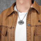 Grenade Stainless Steel Pendant Necklace