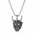 Street Retro Cool Exaggerate Stainless Steel Creative Clavicle Chain Wheat Chain Ox Head Choker Man Necklace