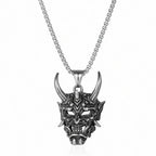 Street Retro Cool Exaggerate Stainless Steel Creative Clavicle Chain Wheat Chain Ox Head Choker Man Necklace