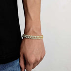Iced Out Cuban Chain Necklace Stainless Steel 10MM